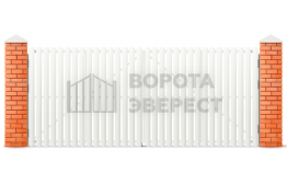 Распашные ворота из евроштакетника 2250×2000 ВЭ-2513