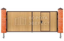 Деревянные распашные ворота 3000×2000 ВЭ-2452